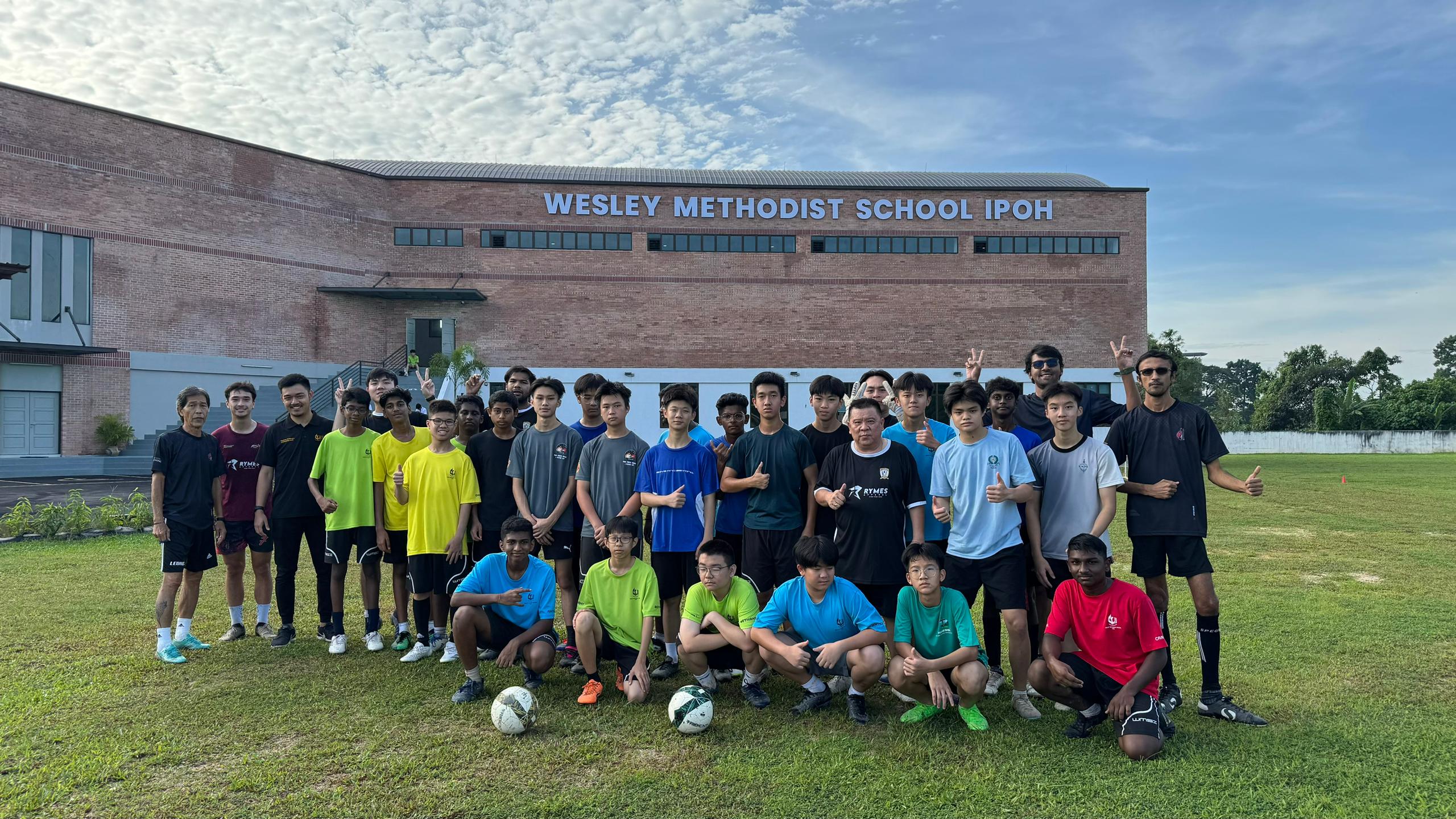 Football Clinic at Wesley Methodist School